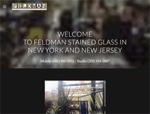 Tablet Screenshot of feldmanstainedglass.com